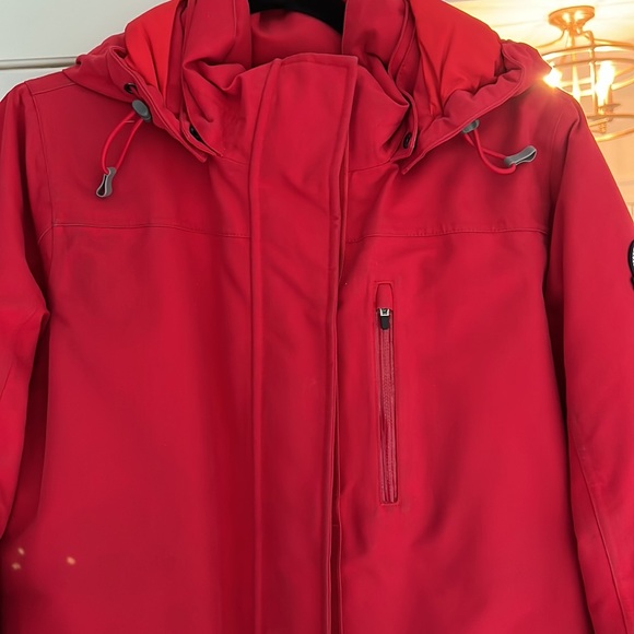 Lands End Expedition Parka Red Winter Coat - Picture 7 of 13
